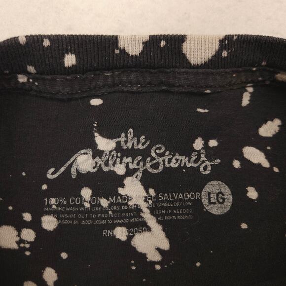 The Rolling Stones Band Crew Neck Short Sleeve T Shirt Mens Size Large L Black - Picture 3 of 9